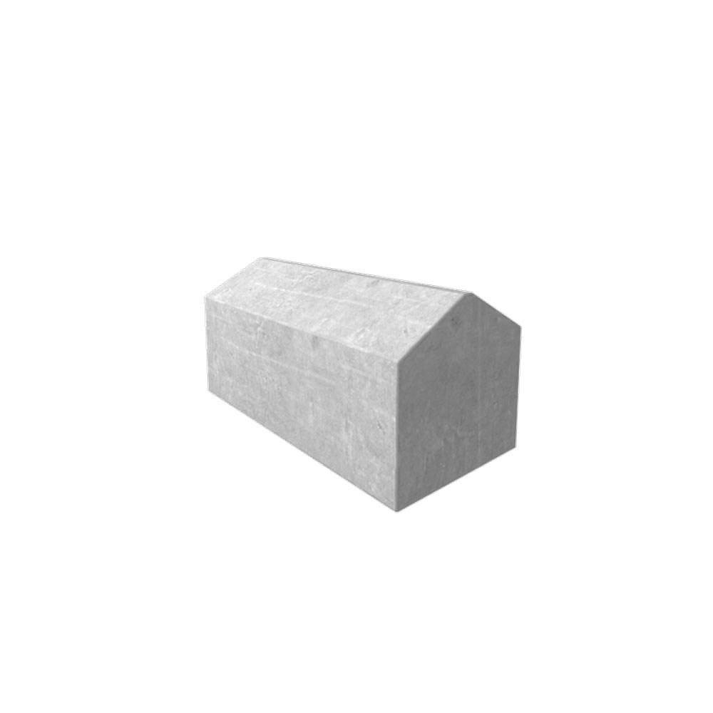Pitched-top finishing precast concrete interlocking Beton block by WCCP Devon