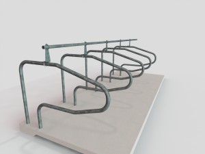 3D rendering of a full row of precast concrete cattle cubicles with headrail riser by WCCP Devon