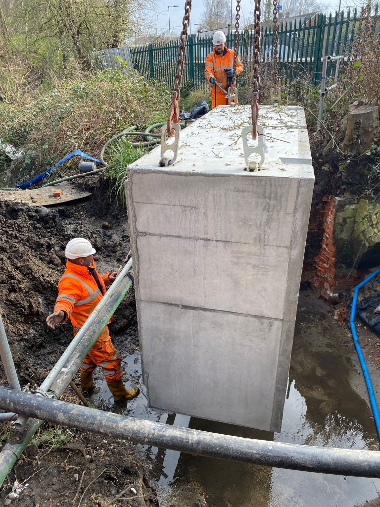 WCCP precast concrete headwall and wingwall kit