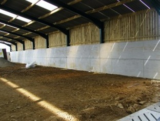 WCCP precast concrete panels stacked at the Holsworthy yard