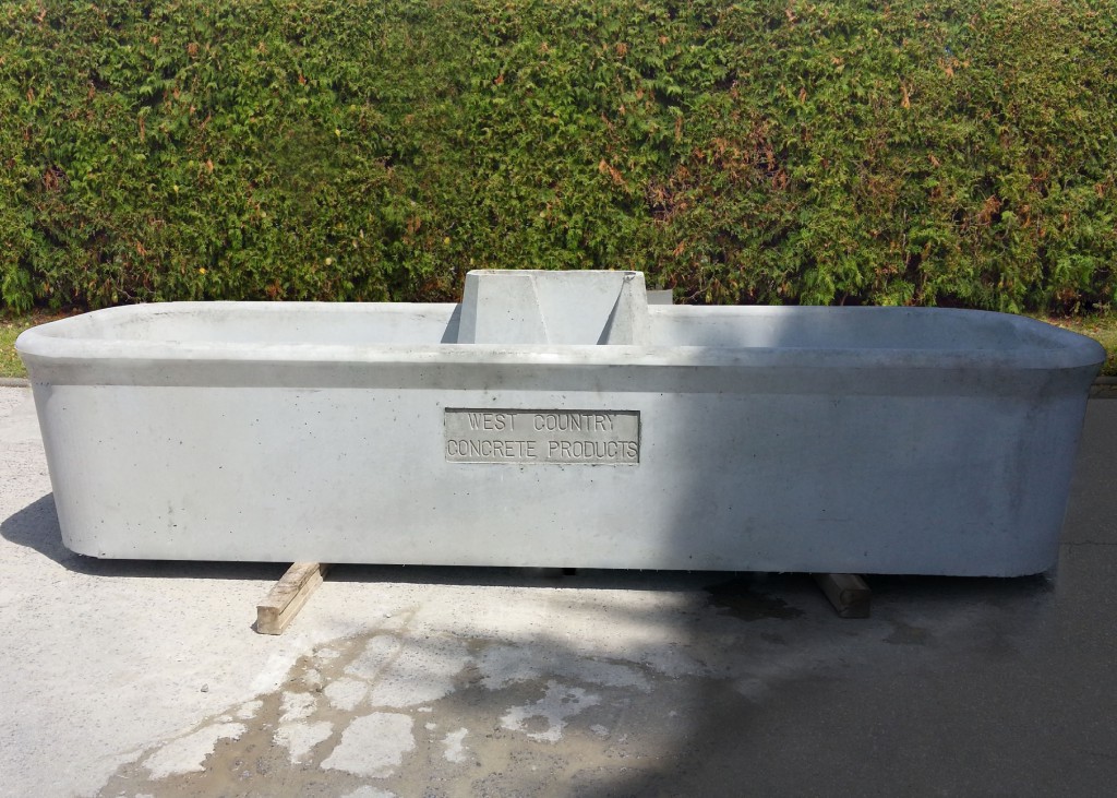 WCCP 500-gallon precast concrete water trough