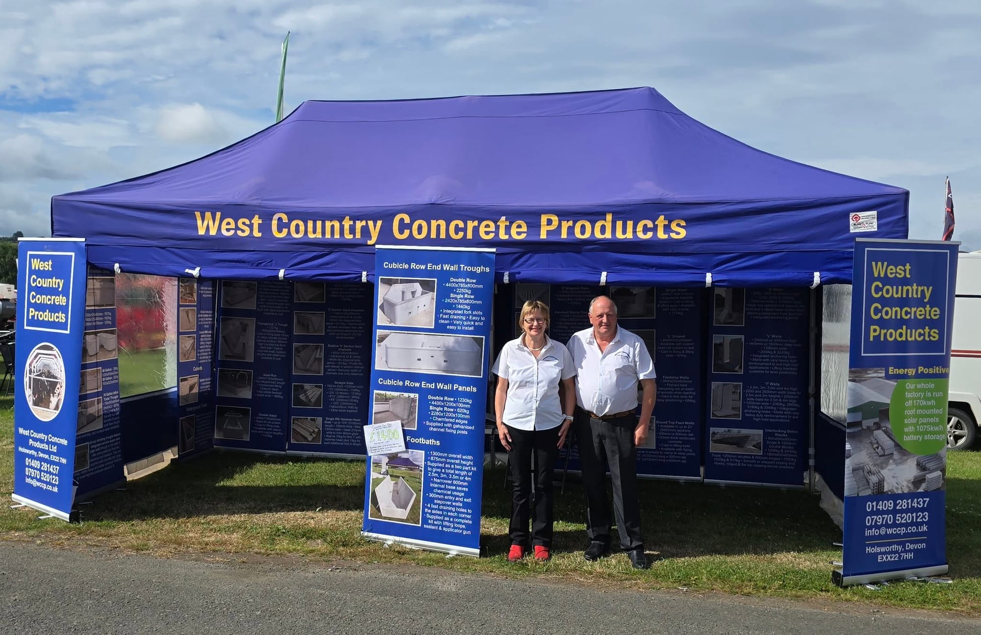 WCCP marquee at the Royal Welsh Show with Kim and Claire