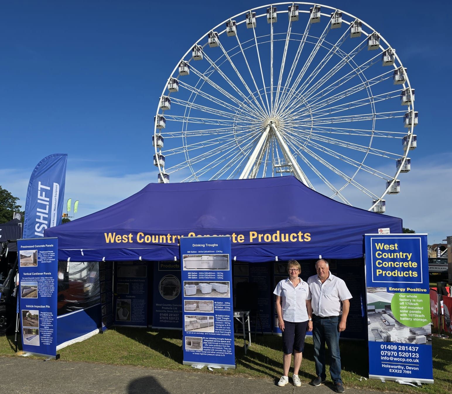 WCCP exhibition stand at the Great Yorkshire Show with Kim Rumsam and Claire Rumsum